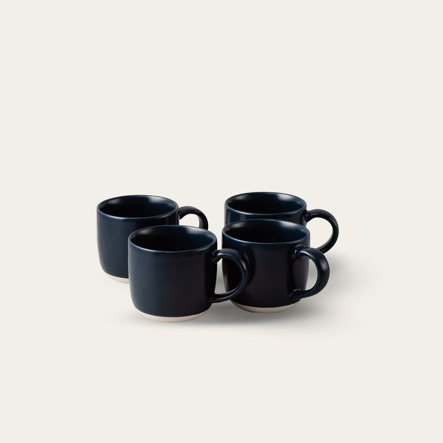 Mugs dinnerware by Fable Home, shown in a midnightblue finish. – #midnightblue