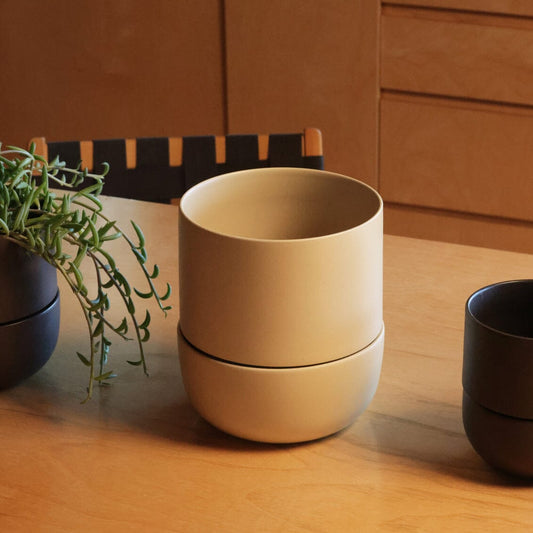 Planter planters by Fable Home, shown in a large/coastalcream finish. – #large/coastalcream