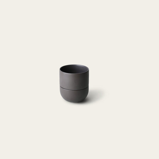 Small planter planters by Fable Home, shown in a small/granitegray finish. – #small/granitegray