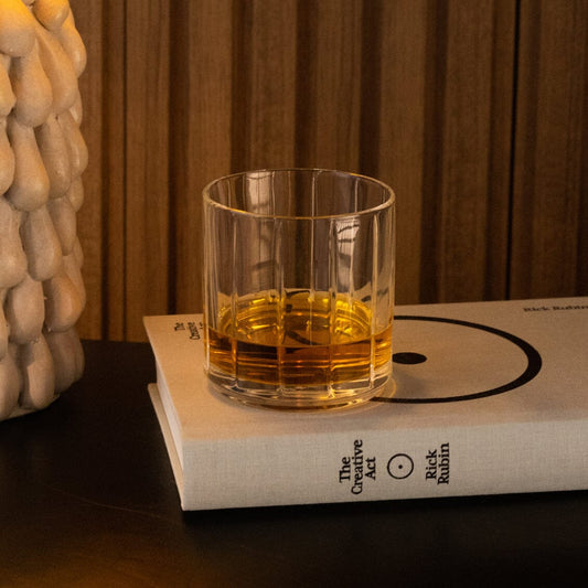 Rocks glasses glassware by Fable Home, shown in a clear finish. – #clear