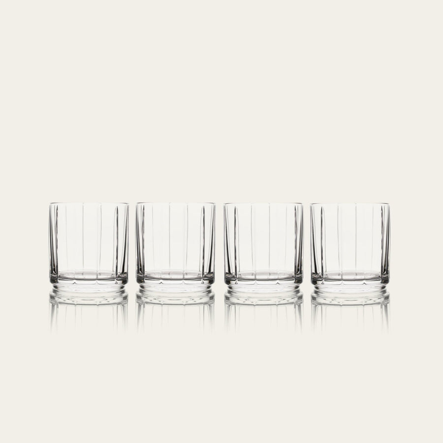Rocks glasses glassware by Fable Home, shown in a clear finish. – #clear