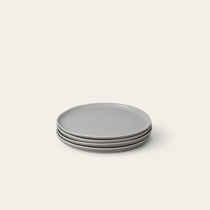Salad plates dinnerware by Fable Home, shown in a beachgrassgreen finish. – #beachgrassgreen