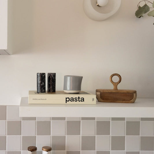 Small carafe drinkware by Fable Home, shown in a blushpink finish. – #blushpink