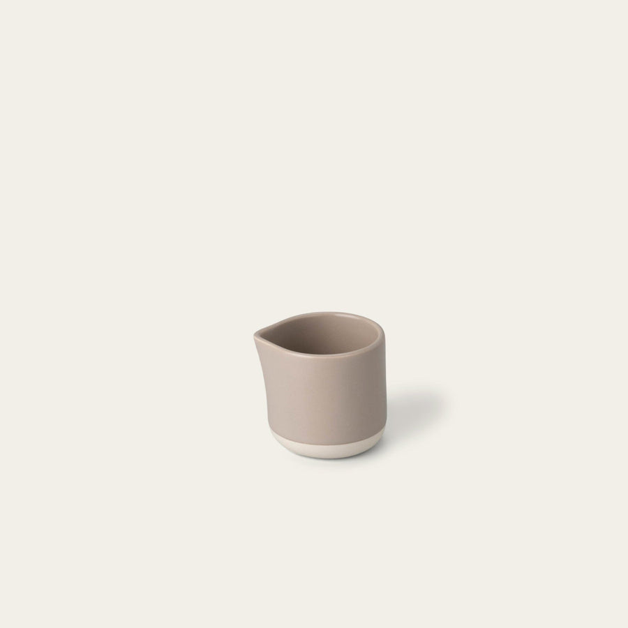Small carafe drinkware by Fable Home, shown in a deserttaupe finish. – #deserttaupe
