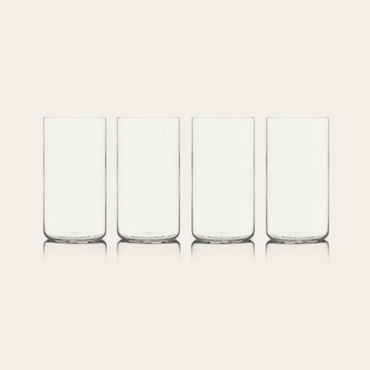 Tall glasses pro glassware by Fable Home, shown in a clear finish. – #clear