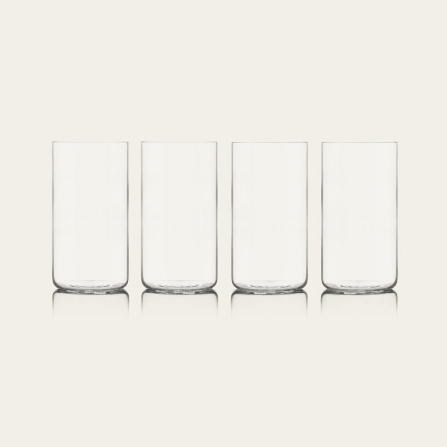 Tall glasses pro glassware by Fable Home, shown in a clear finish. – #clear
