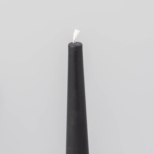 Taper candles decor by Fable Home, shown in a short/black finish. – #short/black