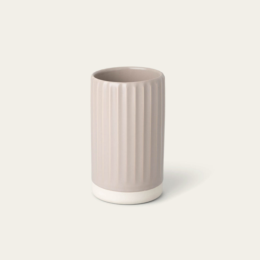 Vase decor by Fable Home, shown in a deserttaupe finish. – #deserttaupe