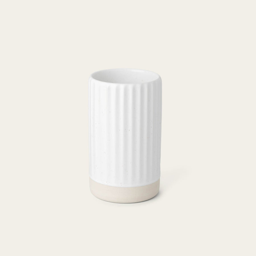 Vase decor by Fable Home, shown in a speckledwhite finish. – #speckledwhite