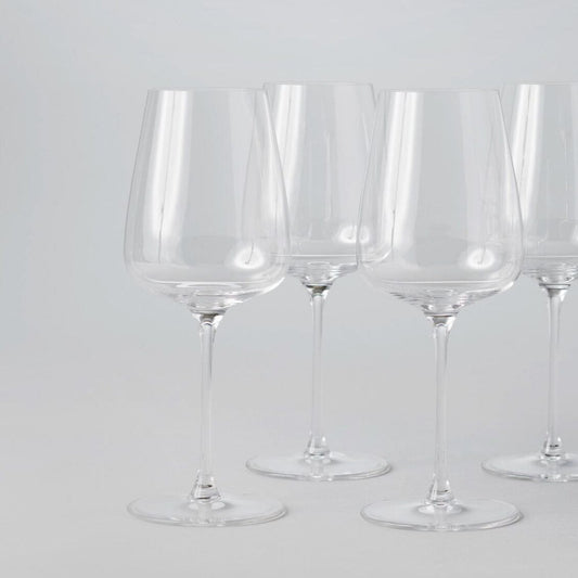 Wine glasses glassware by Fable Home, shown in a clear finish. – #clear