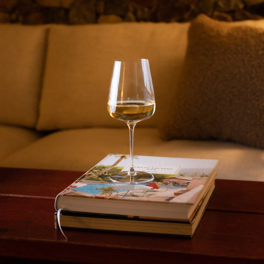 Wine glasses glassware by Fable Home, shown in a clear finish. – #clear