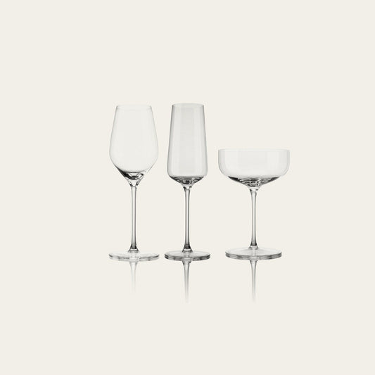 Toasting Set Pro by Fable Home, shown in Clear. – #clear