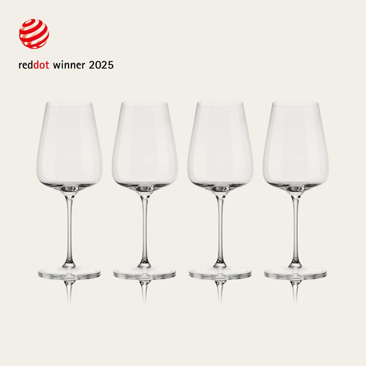Wine glasses glassware by Fable Home, shown in a clear finish. – #clear