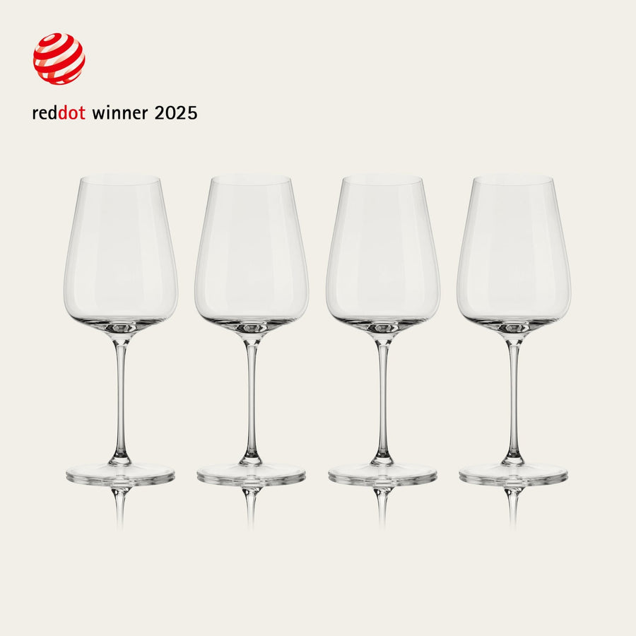 Wine glasses glassware by Fable Home, shown in a clear finish. – #clear