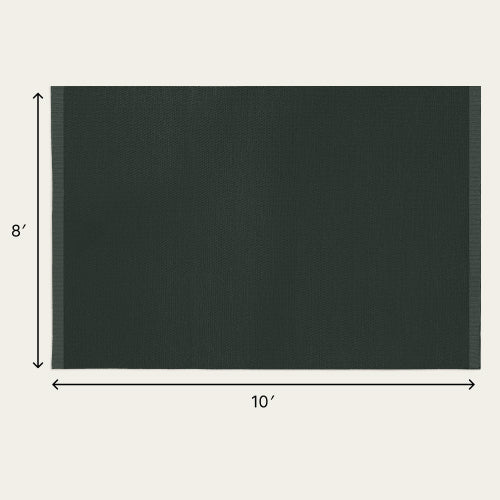 Wool Rug - Forest Green / Extra Large - 8' x 10' / Without Mat