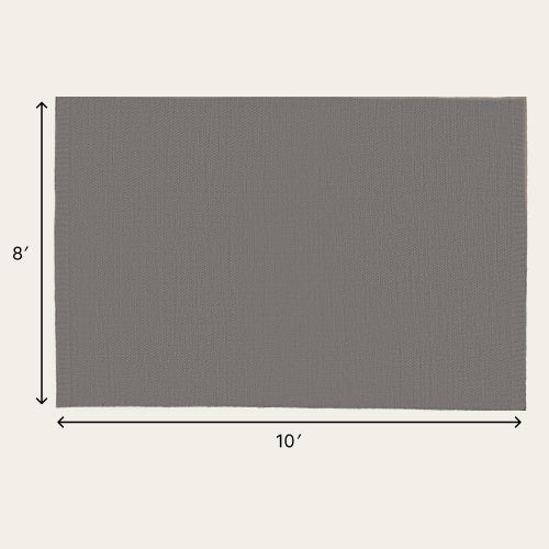 Wool Rug - Slate Gray / Extra Large - 8' x 10' / Without Mat
