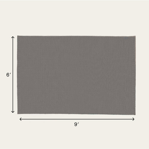 Wool Rug - Slate Gray / Large - 6 x 9’ / Without Mat