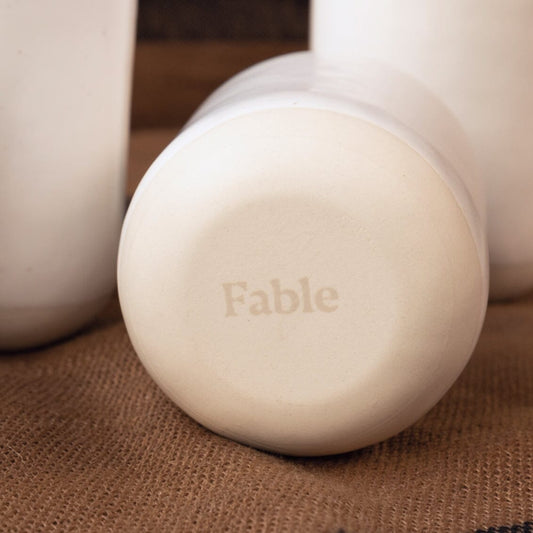 Cappuccino cups drinkware by Fable Home, shown in a midnightblue finish. – #midnightblue