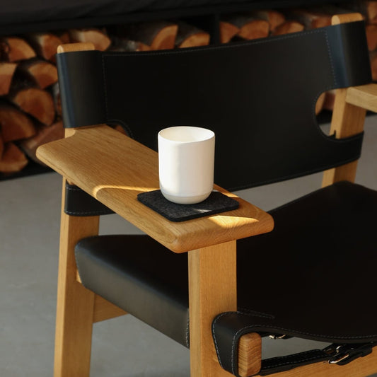Cappuccino cups drinkware by Fable Home, shown in a cloudwhite finish. – #cloudwhite