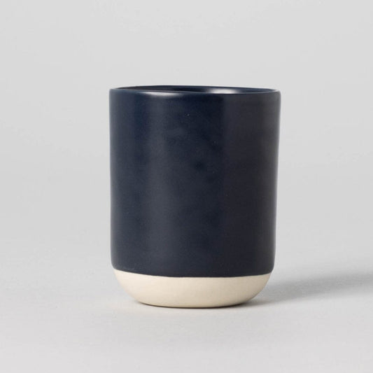 Cappuccino cups drinkware by Fable Home, shown in a midnightblue finish. – #midnightblue