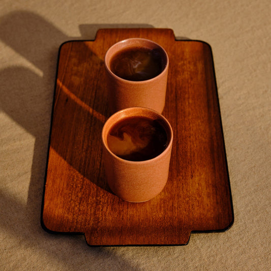 Cappuccino Cups by Fable Home, featured in a canyonclay finish. – #canyonclay