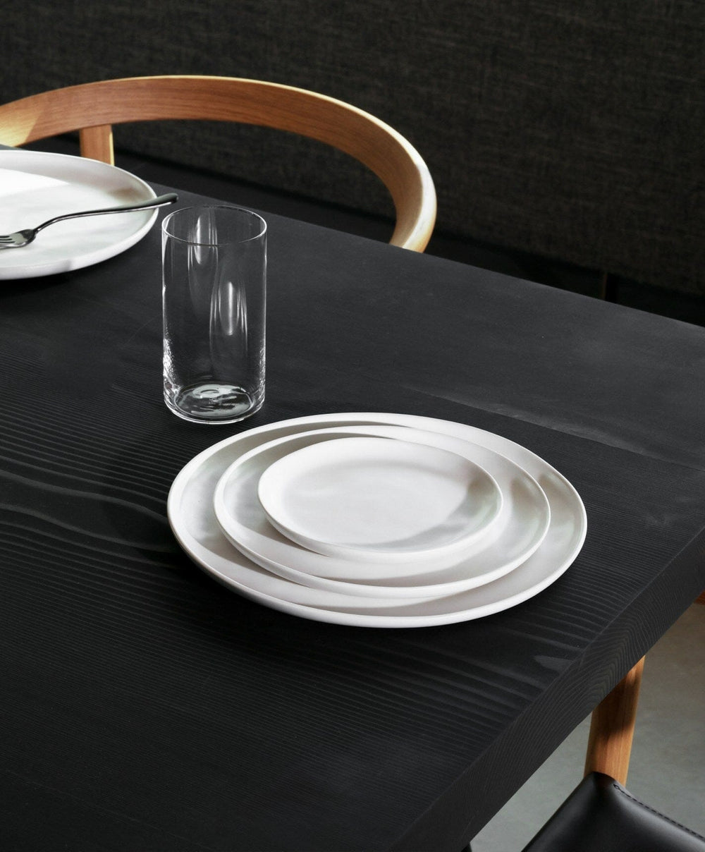 Complete Dinnerware Set by Fable Home, shown in Cloud White.
