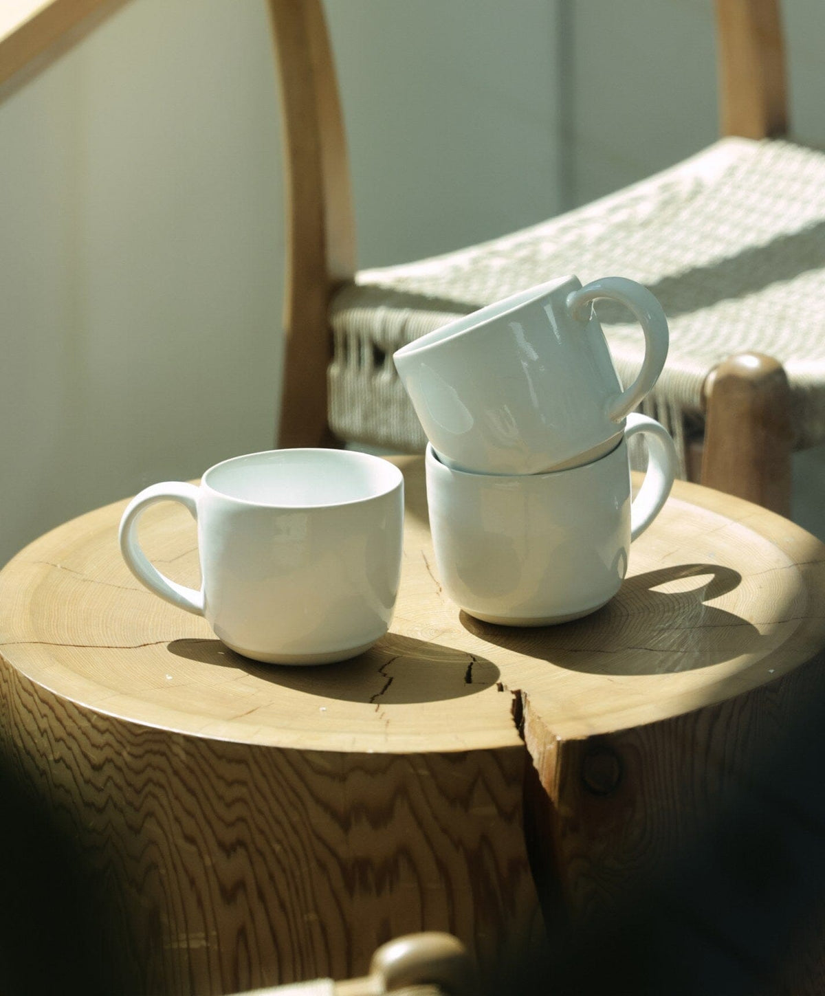 Complete Dinnerware Set by Fable Home, shown in Pearl White.