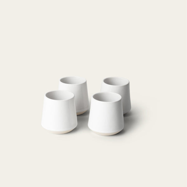 Cups drinkware by Fable Home, shown in a pearlwhite finish. – #pearlwhite