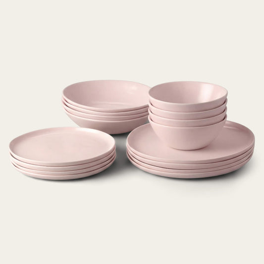 Dinnerware set bundles by Fable Home, in a blushpink color. – #blushpink