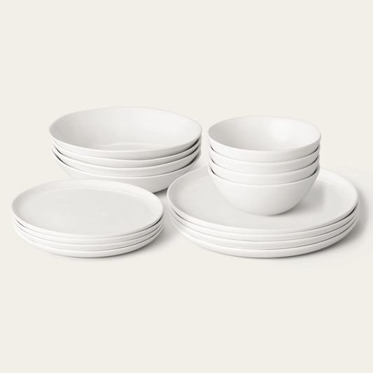 Dinnerware set bundles by Fable Home, in a cloudwhite color. – #cloudwhite