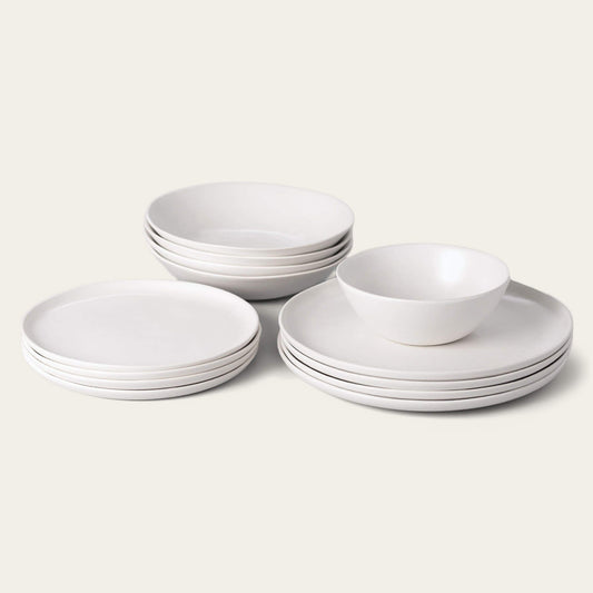 Dinnerware set bundles by Fable Home, in a cloudwhite color. – #cloudwhite