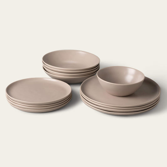 Dinnerware set bundles by Fable Home, in a deserttaupe color. – #deserttaupe