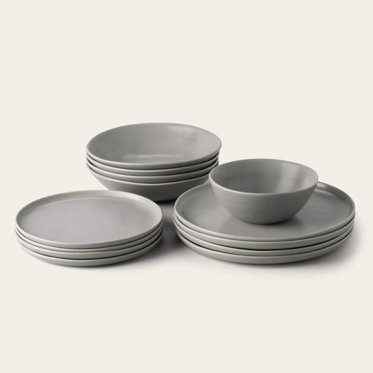 Dinnerware set bundles by Fable Home, in a dovegray color. – #dovegray