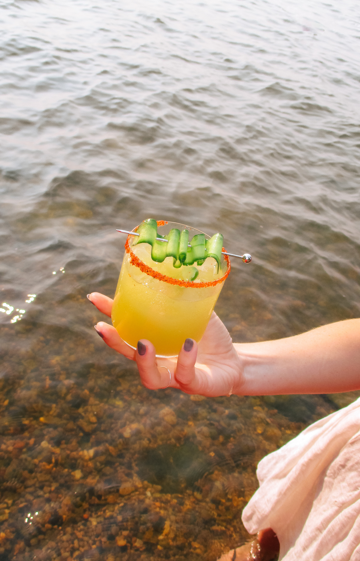 Spicy Cilantro Cucumber Margs