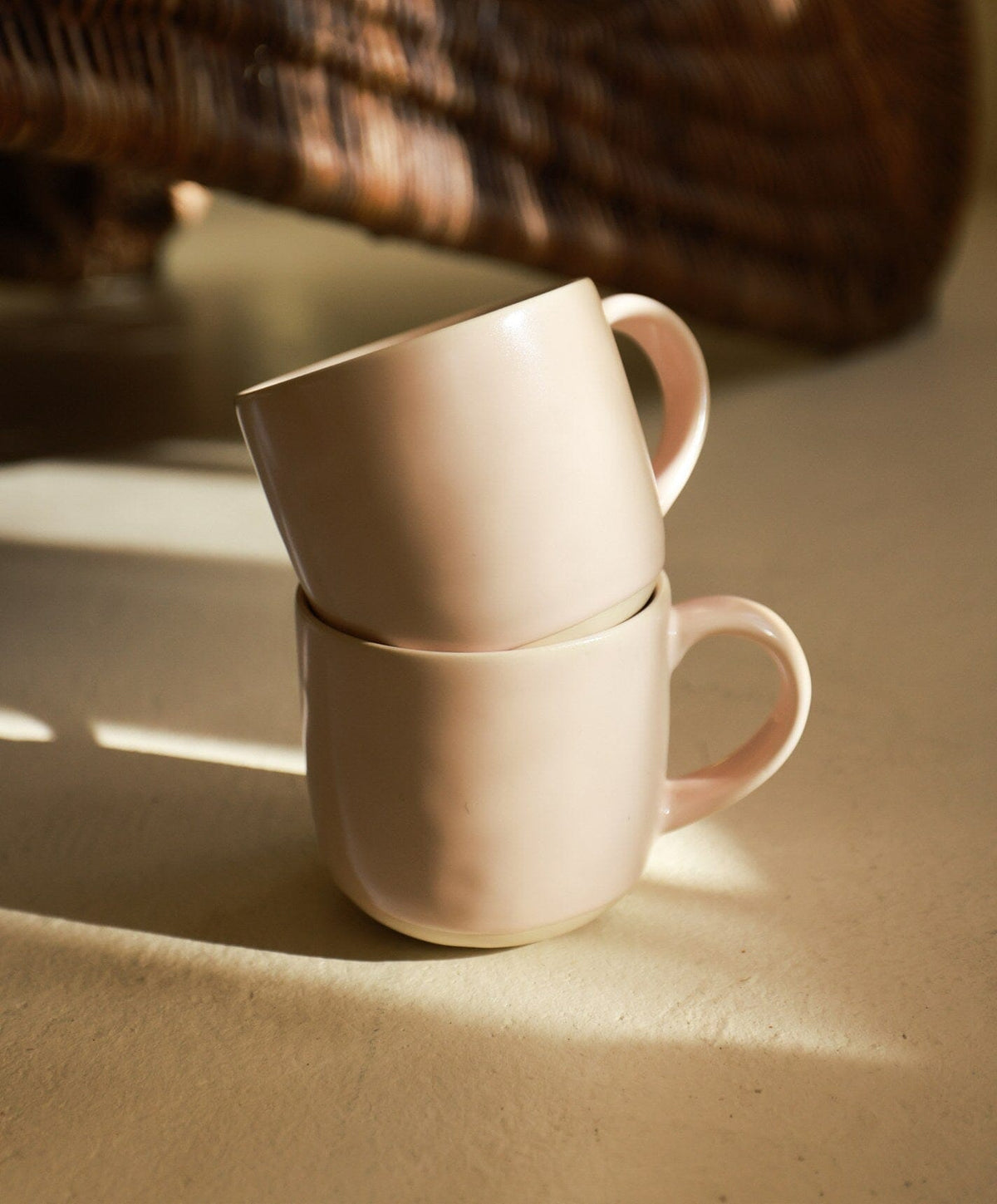 Everyday Dinnerware Set by Fable Home, shown in Blush Pink.