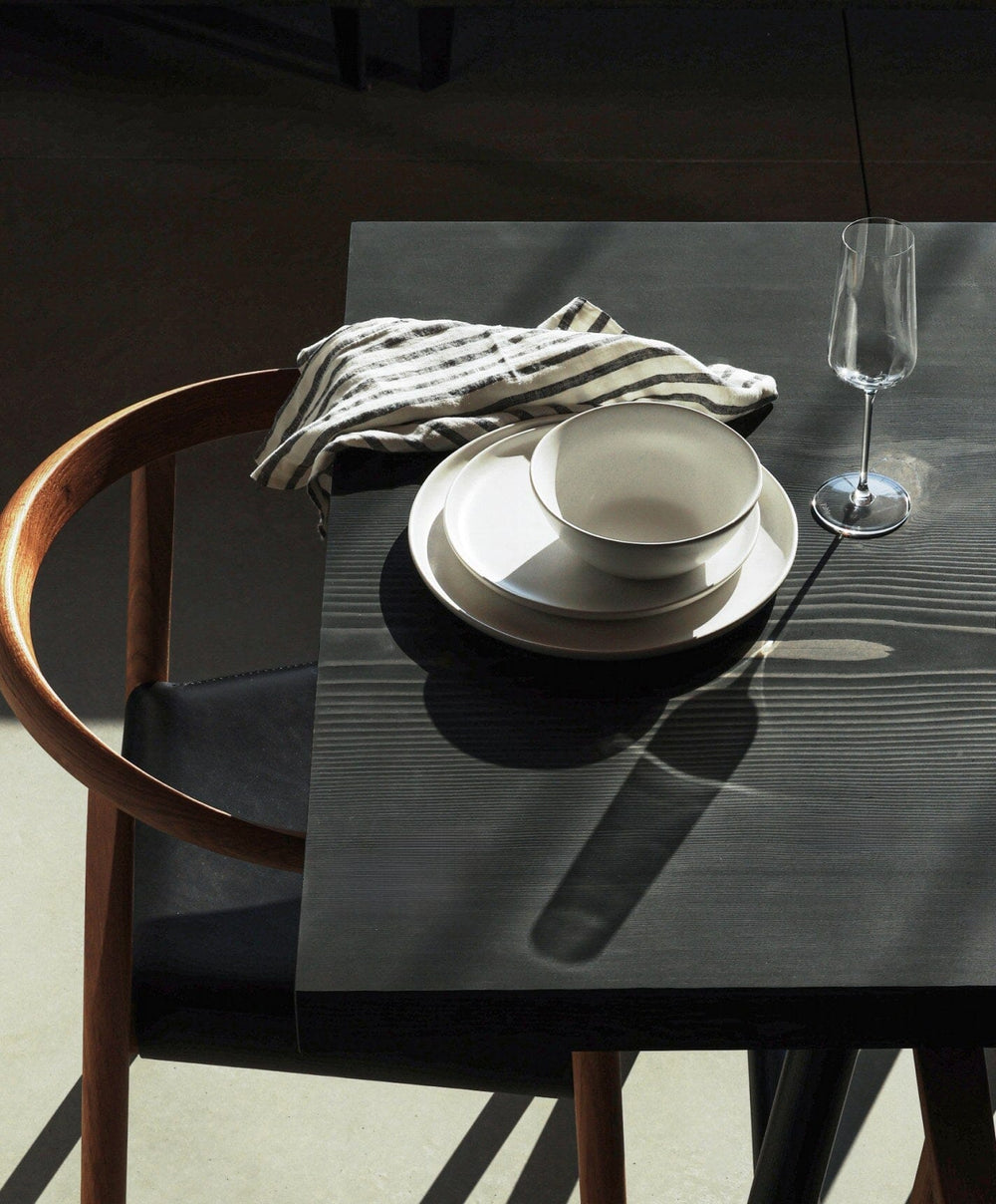 Everyday Dinnerware Set by Fable Home, shown in Cloud White.