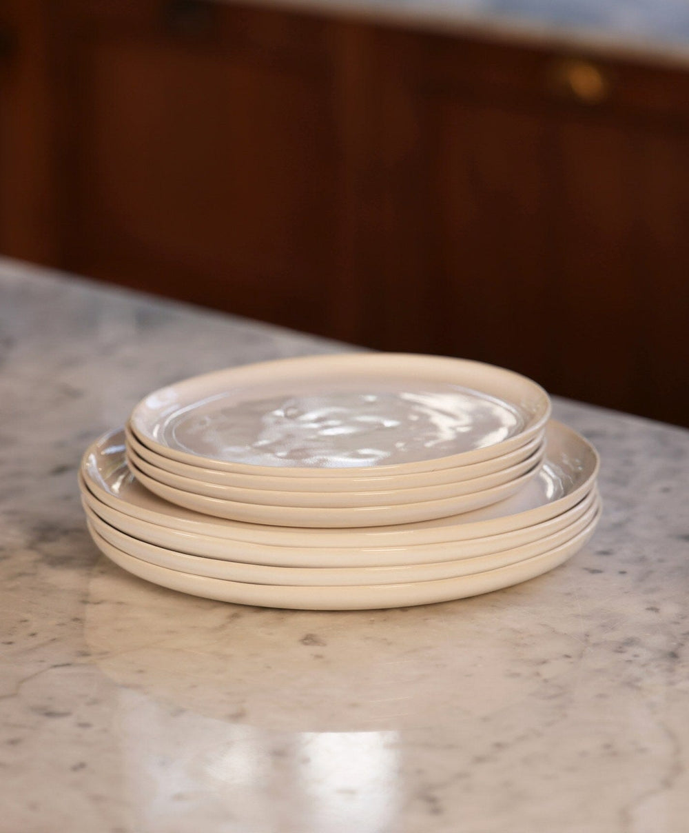 Everyday Dinnerware Set by Fable Home, shown in Pearl White.