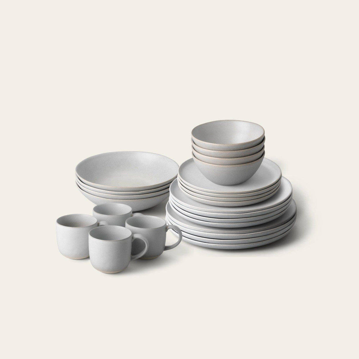 Everyday Dinnerware Set by Fable Home, shown in Stone Blue.