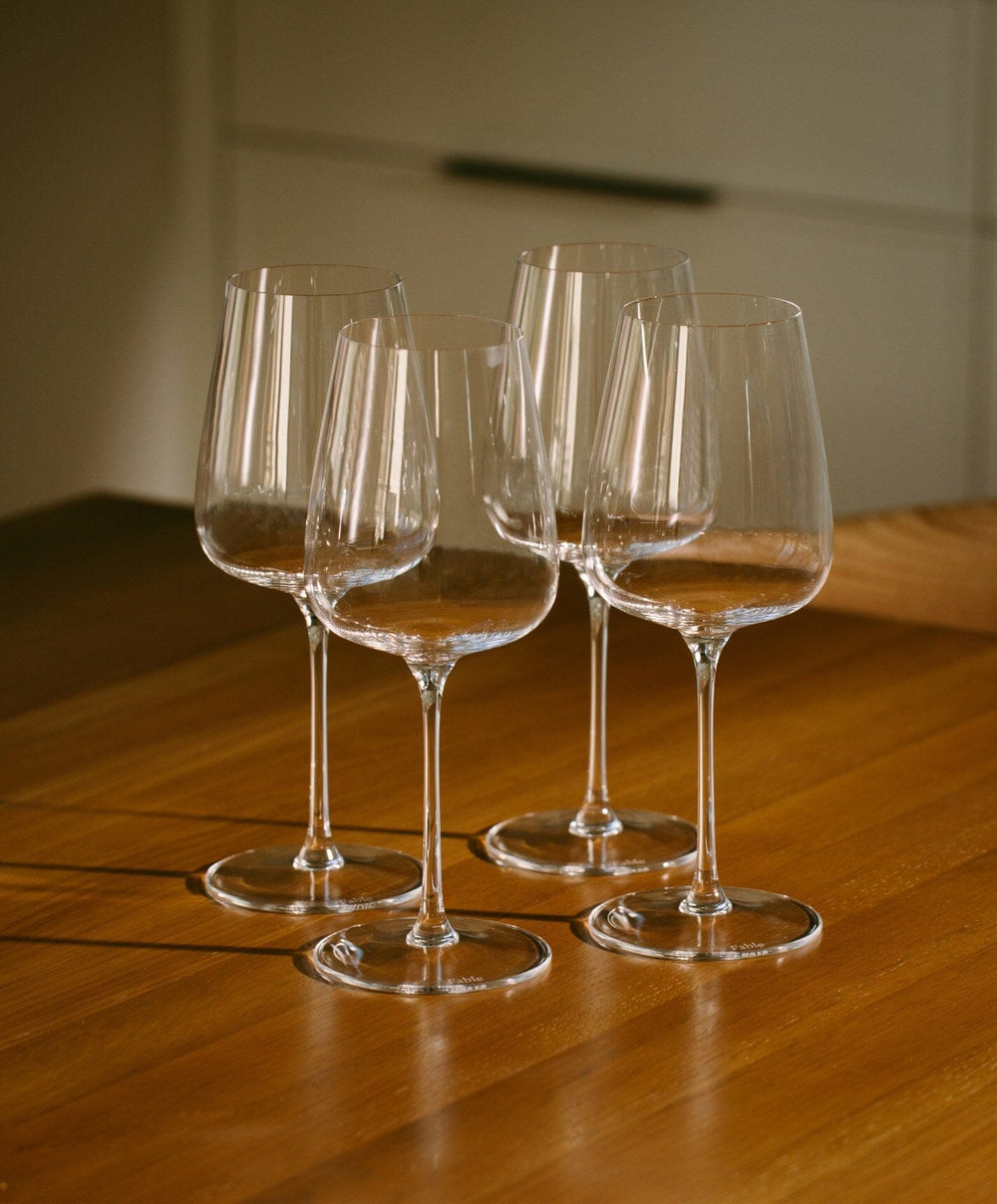 Everyday Wine Set Pro by Fable Home, shown in Clear.