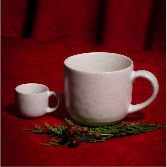 Fable Mini No. 1 Ornament , Mugs in different sizes #speckledwhite