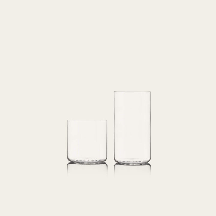 Glassware set pro bundles by Fable Home, shown in a clear finish. – #clear