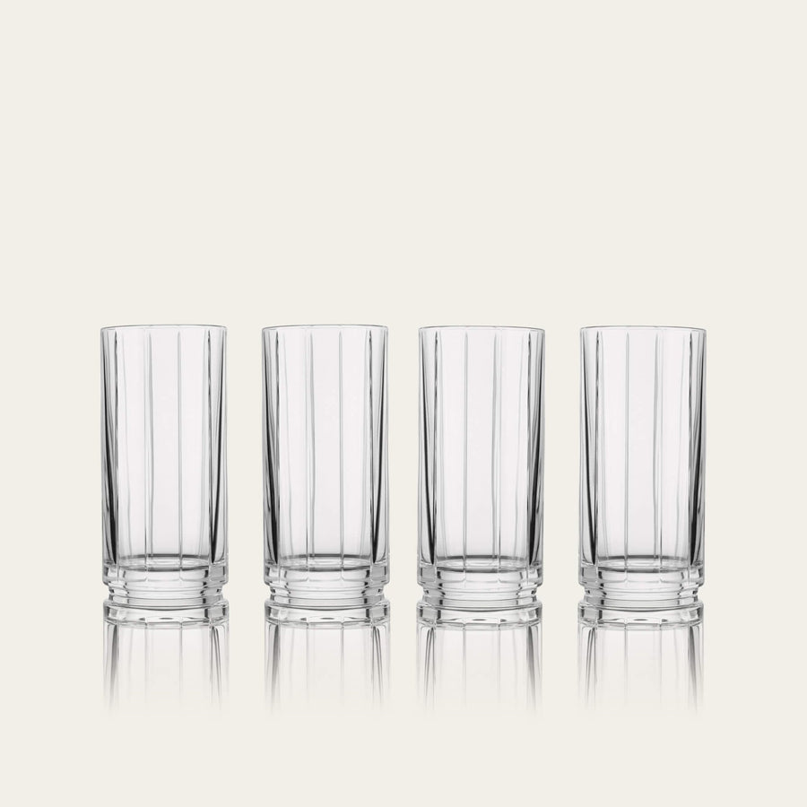 Highball glasses glassware by Fable Home, shown in a clear finish. – #clear