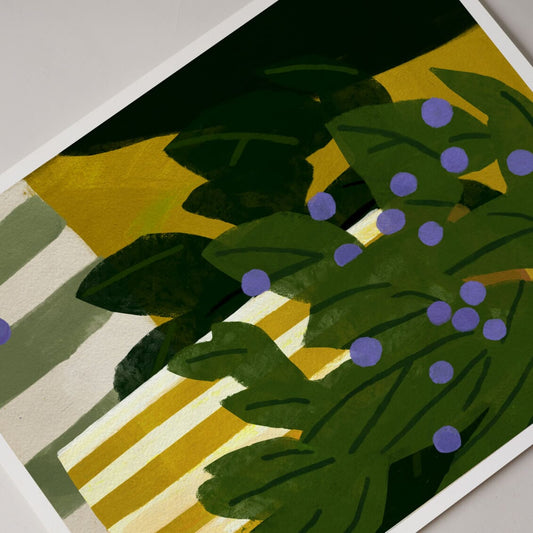 House Plant Print - 16 x 20" wall art by Fable Home, shown in a withframe finish. – #withframe