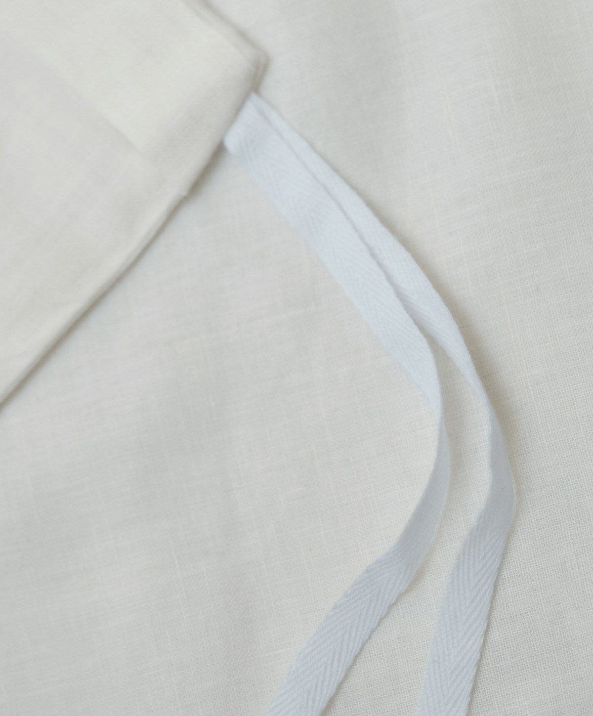 Linen Duvet Set by Fable Home, shown in Shell White.
