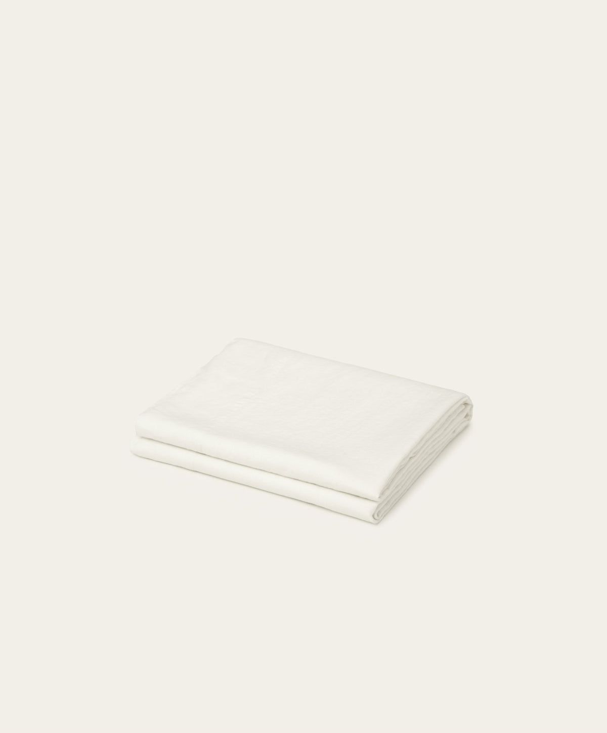 Linen Flat Sheet by Fable Home, shown in Shell White.