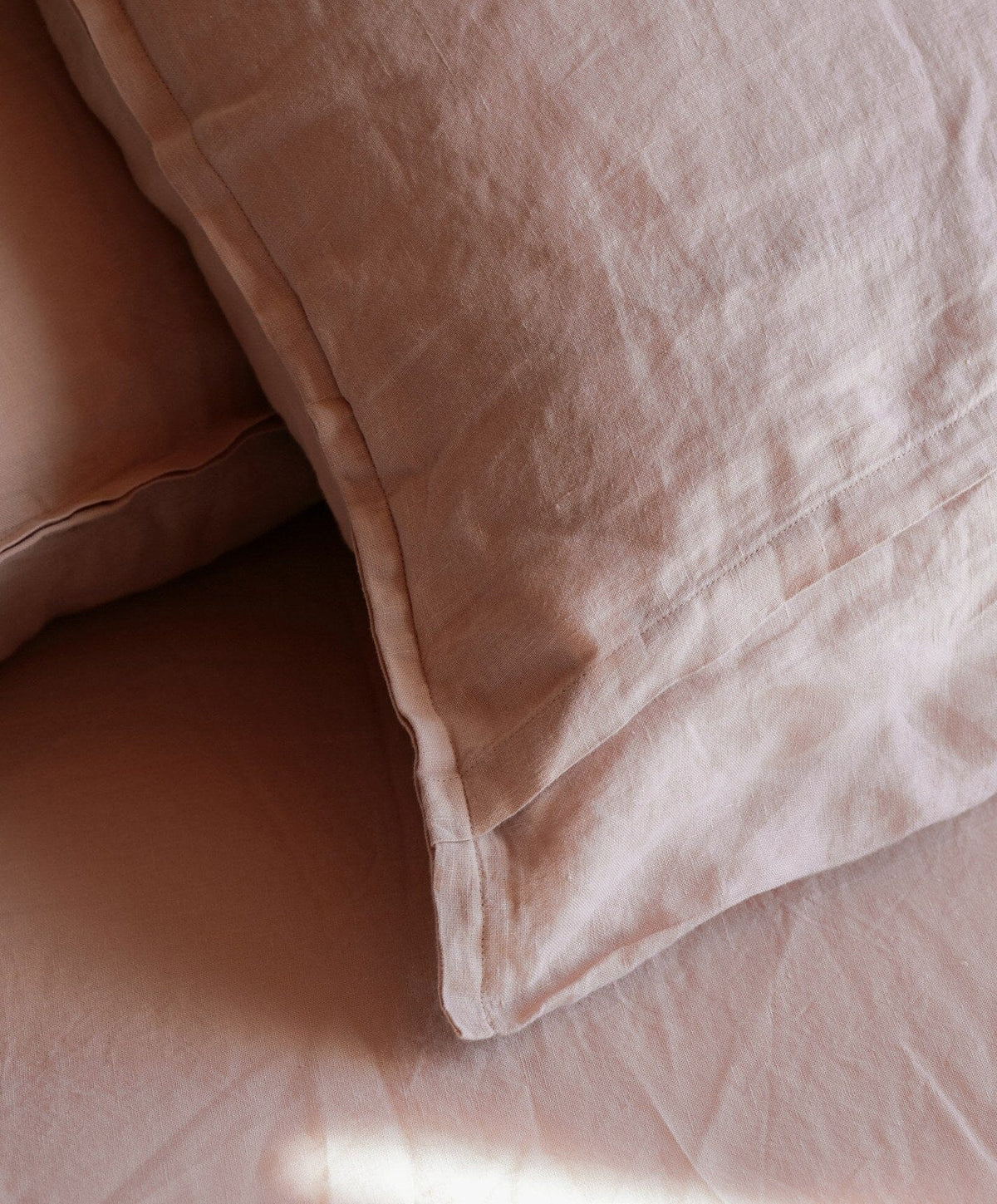 Linen Pillowcase Pair by Fable Home, shown in Autumn Rose.