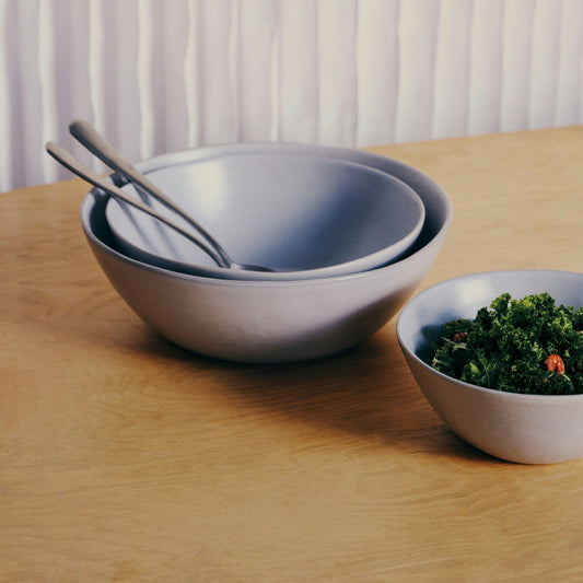 Nested Serving Bowls by Fable Home, featured in a stoneblue finish. – #stoneblue