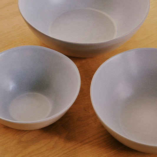 Nested Serving Bowls by Fable Home, featured in a stoneblue finish. – #stoneblue