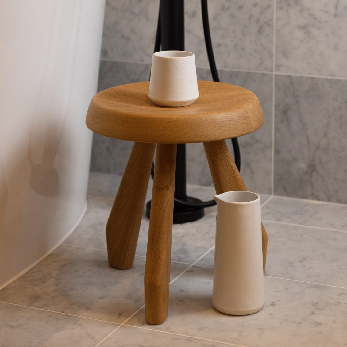 Carafe drinkware by Fable Home, shown in a blushpink finish.