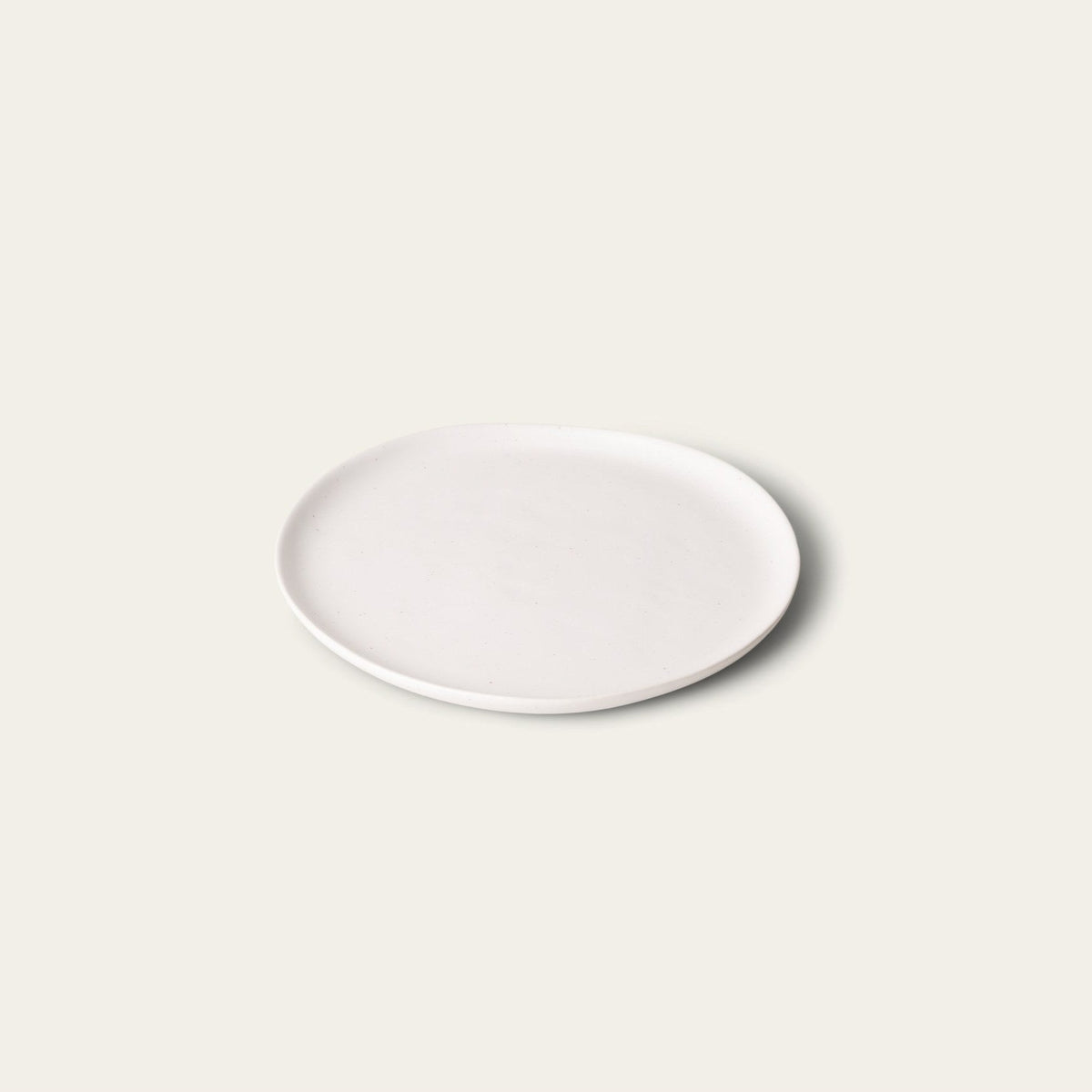 Single Salad Plate by Fable Home, shown in Speckled White.